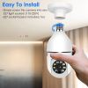 WiFi Bulb Camera, 1080P FHD, IP Pan, Tilt Security Surveillance Camera