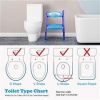 Potty Training Toilet Seat with Step For Toddlers or Children, Anti-Slip Step